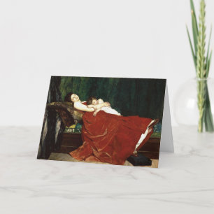 Carte Napping Mère et enfant Retro Look