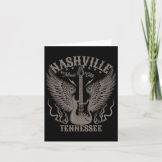 Carte Nashville Tennessee Guitare Country Music Ville Fe