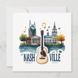 Carte Nashville Tennessee Music City