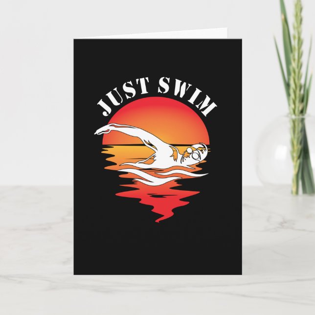 Carte Natation Freestyle pour nager (Devant)