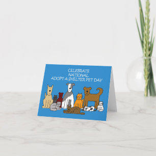 Carte National Adopt a Shelter Pet Day 30 avril