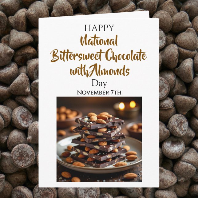 Carte National Bittersweet Chocolate with Almonds Day (Créateur téléchargé)