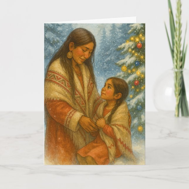 Carte Native American Christmas Card (Devant)