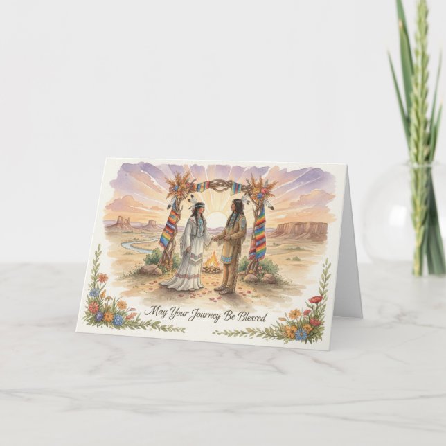 Carte Native American Wedding Card (Devant)