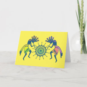 Carte Native Americans Culture - Sun Dancing Kokopelli 5
