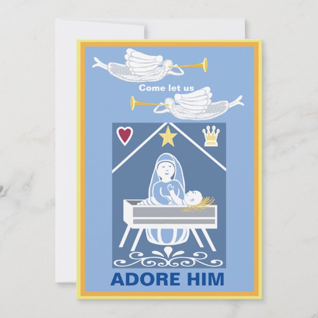 Carte Nativité Noël (Devant)