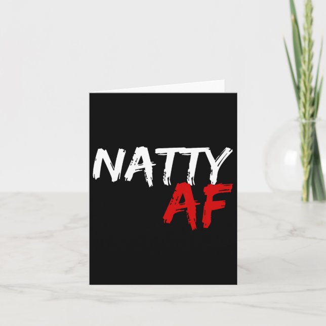Carte Natty Af Funny Bodybuilder Bodybuilding Workbuildi (Devant)