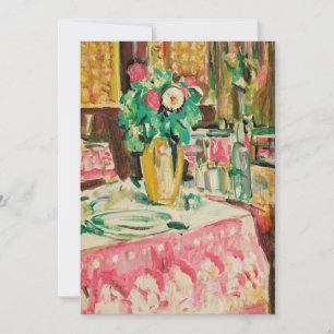 Carte Nature morte avec des roses   George Leslie Hunter