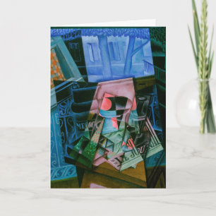 Carte Nature morte devant une fenêtre ouverte de Juan Gr