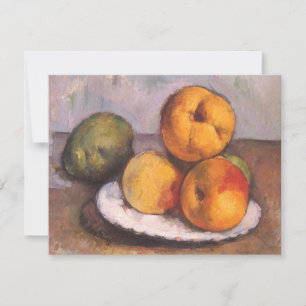 Carte Nature morte Quince, pommes, poires de Paul Cezann
