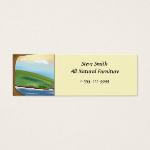 Carte naturelle de profil de paysages