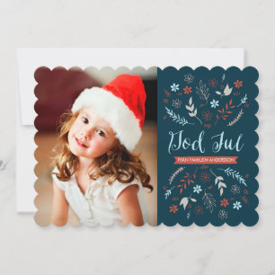 Carte Naturlig jul hälsning