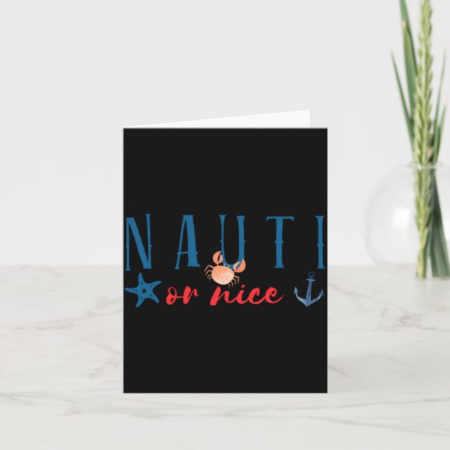 Carte Nauti Or Nice Funny Nautical Christmas  (Devant)