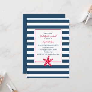 Carte Nautical Beach Bachelorette Week-end