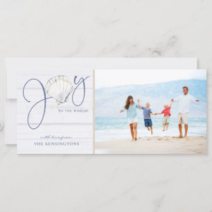 Carte Nautique Noël Joie Rustique Photo de vacances