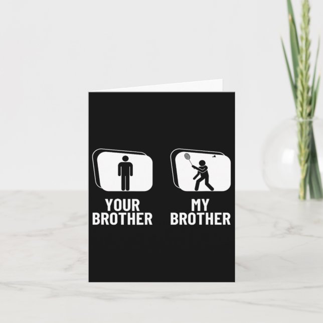 Carte Navette Ton Frère Ma Frère Soeur Drôle (Devant)