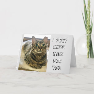 CARTE N'AVEZ QUE "LES YEUX POUR VOUS" ANNIVERSAIRE AMOUR