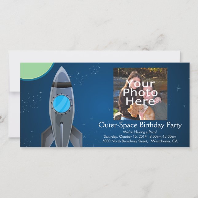 Carte Navire à fusée spatiale (Devant)