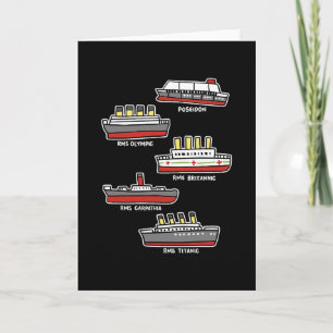 Carte Navire de croisière célèbre Rms Titanic Britanic P