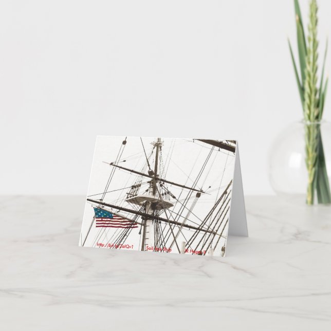 Carte Navire sans voile (Devant)