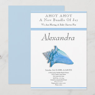 Carte Navy Blue Seashell