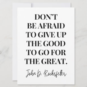 Carte N'ayez pas peur d'abandonner le bien