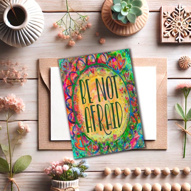 Carte "N'ayez pas peur" Inspiribilité (Créateur téléchargé)