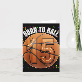Carte Né Au Basketball 15e Anniversaire Ado Girls Boy Ki