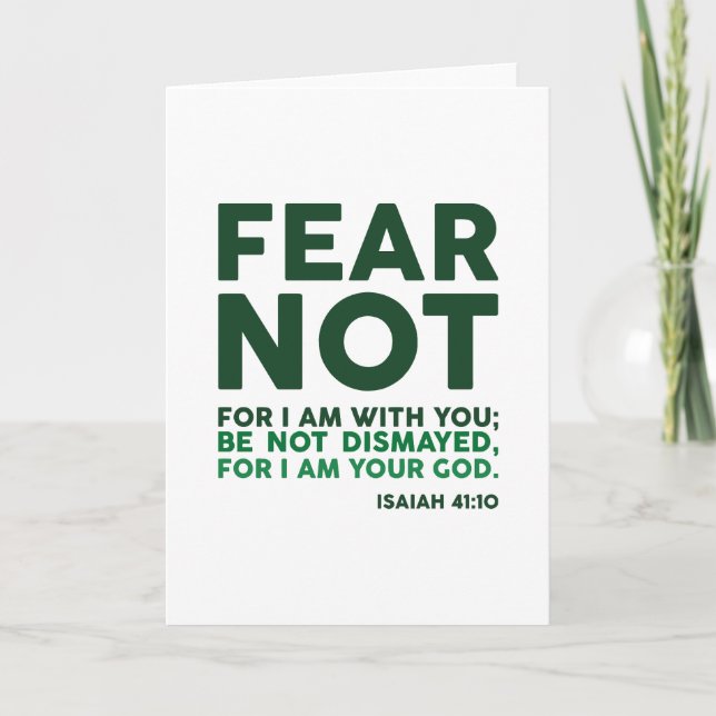 Carte Ne crains pas, car je suis avec toi (Devant)
