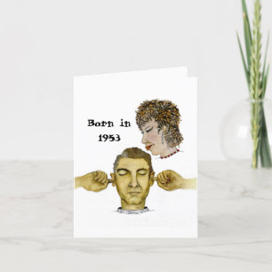 Carte Né en 1953 Anniversaire faits amusants