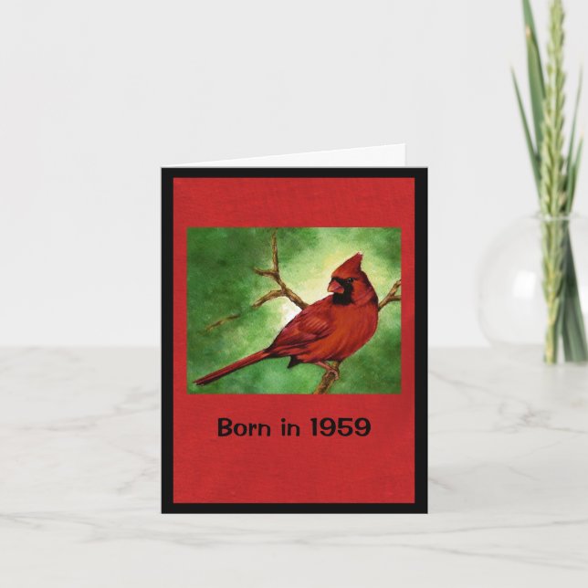 Carte Né en 1959 Anniversaire Fun Facts (Devant)