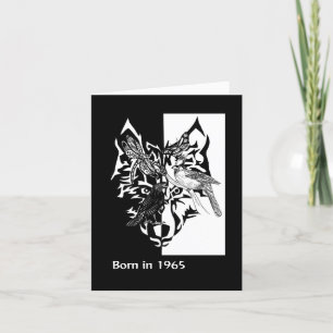 Carte Né en 1965 Birthday Fun Facts Card