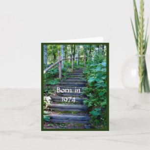 Carte Né en 1974 Anniversaire Fun Facts
