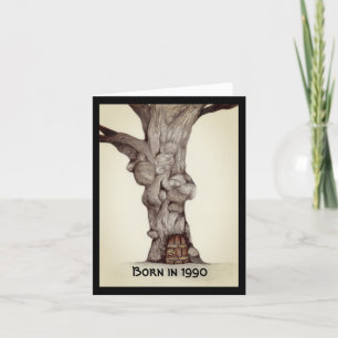 Carte Né en 1990 Anniversaire Fun Facts