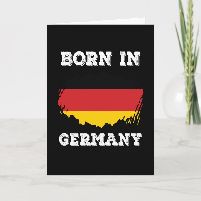 Carte Né En Allemagne Allemagne (Devant)