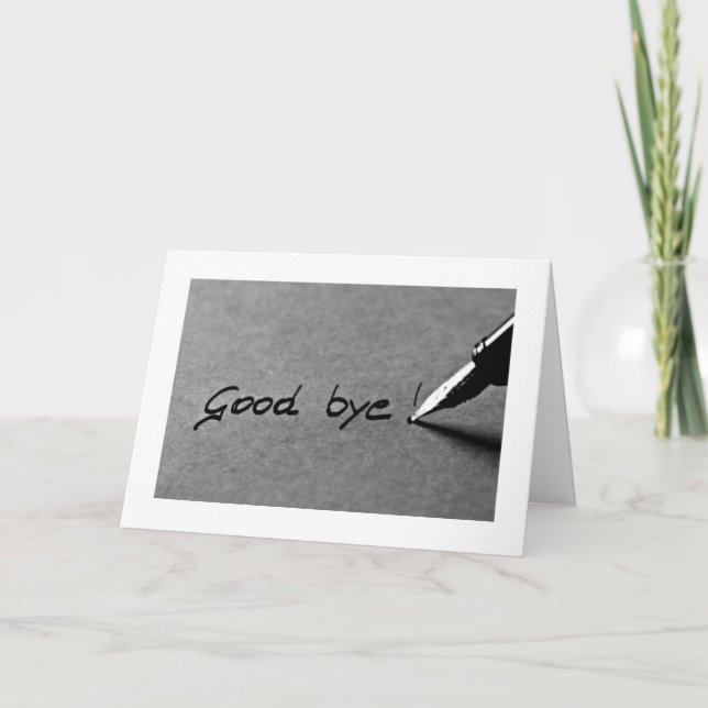 CARTE NE JAMAIS DIRE FACILEMENT **BONNE BYE*** SURTOUT À (Devant)