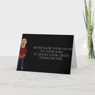 Carte Ne jamais lever vos mains