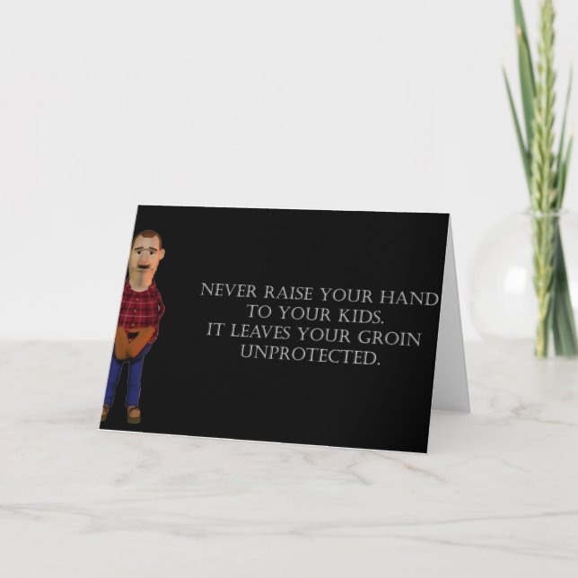 Carte Ne jamais lever vos mains (Devant)