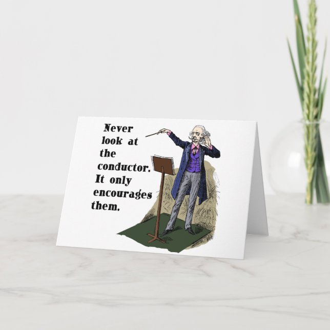 Carte Ne jamais regarder le chef (Devant)