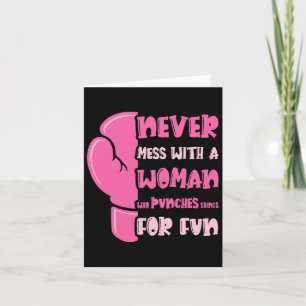 Carte Ne Manquez Jamais Avec Une Femme Qui Punit Les Cho