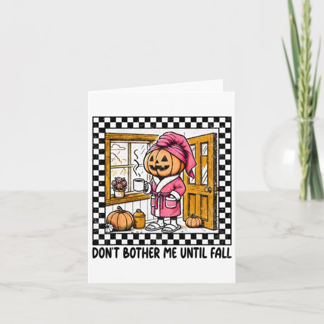 Carte Ne me gênez pas jusqu'à l'automne Halloween Boo Ci (Devant)