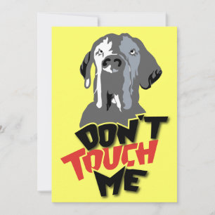 Carte Ne me touchez pas !