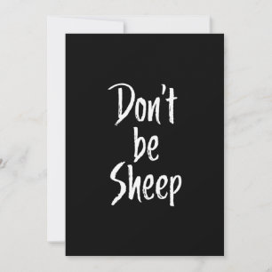 Carte Ne pas être des moutons Citations d'Humour à pro