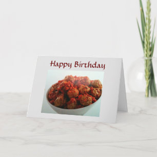 CARTE ***NE PAS ÊTRE UN BALLON DE VIANDE*** ANNIVERSAIRE