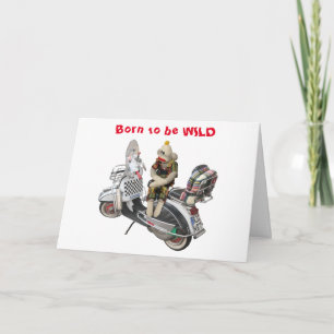 Carte Né pour être SAUVAGE Anniversaire