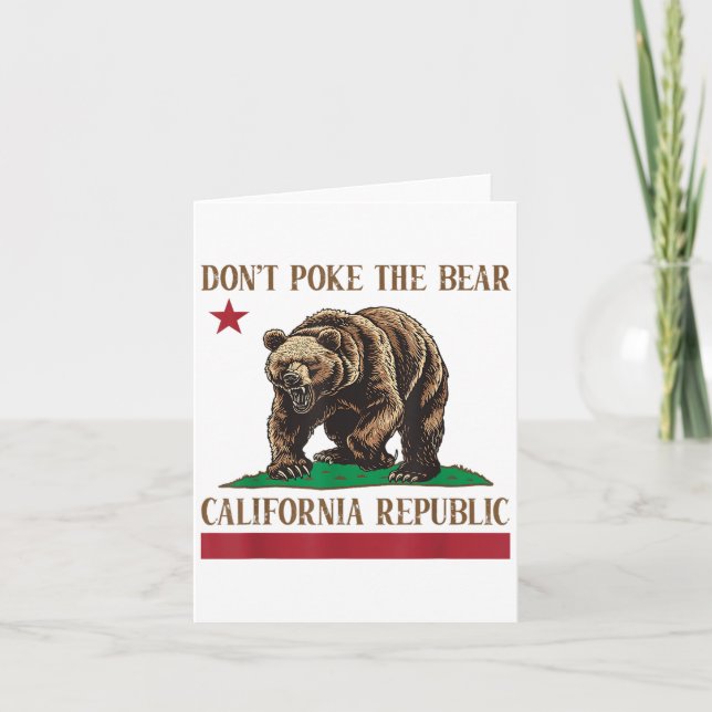 Carte Ne prenez pas le brasier California Republic (Devant)
