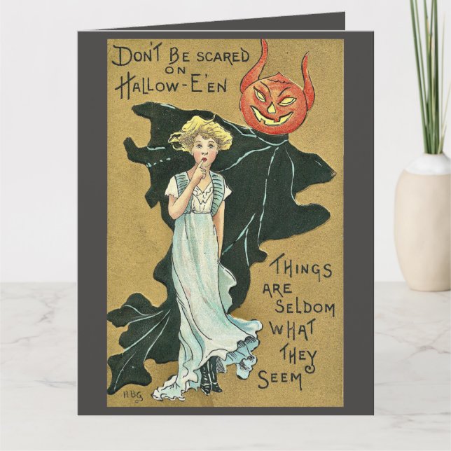 Carte Ne Sois Pas Effrayé À Halloween (Devant)