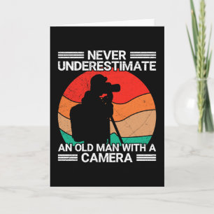 Carte Ne sous-estimez jamais un vieil homme avec un appa
