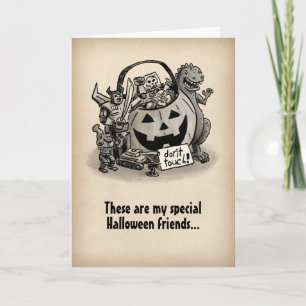 Carte Ne touche pas à mon bonbon  Halloween