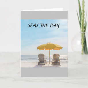 Carte NE VOUS INQUIÉTEZ PAS "BEACH HAPPY" S'AMUSER **50e